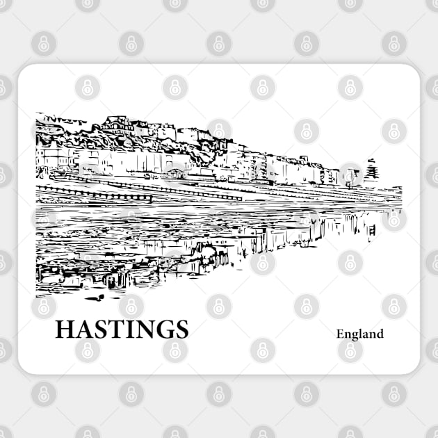 Hastings England Magnet by Lakeric